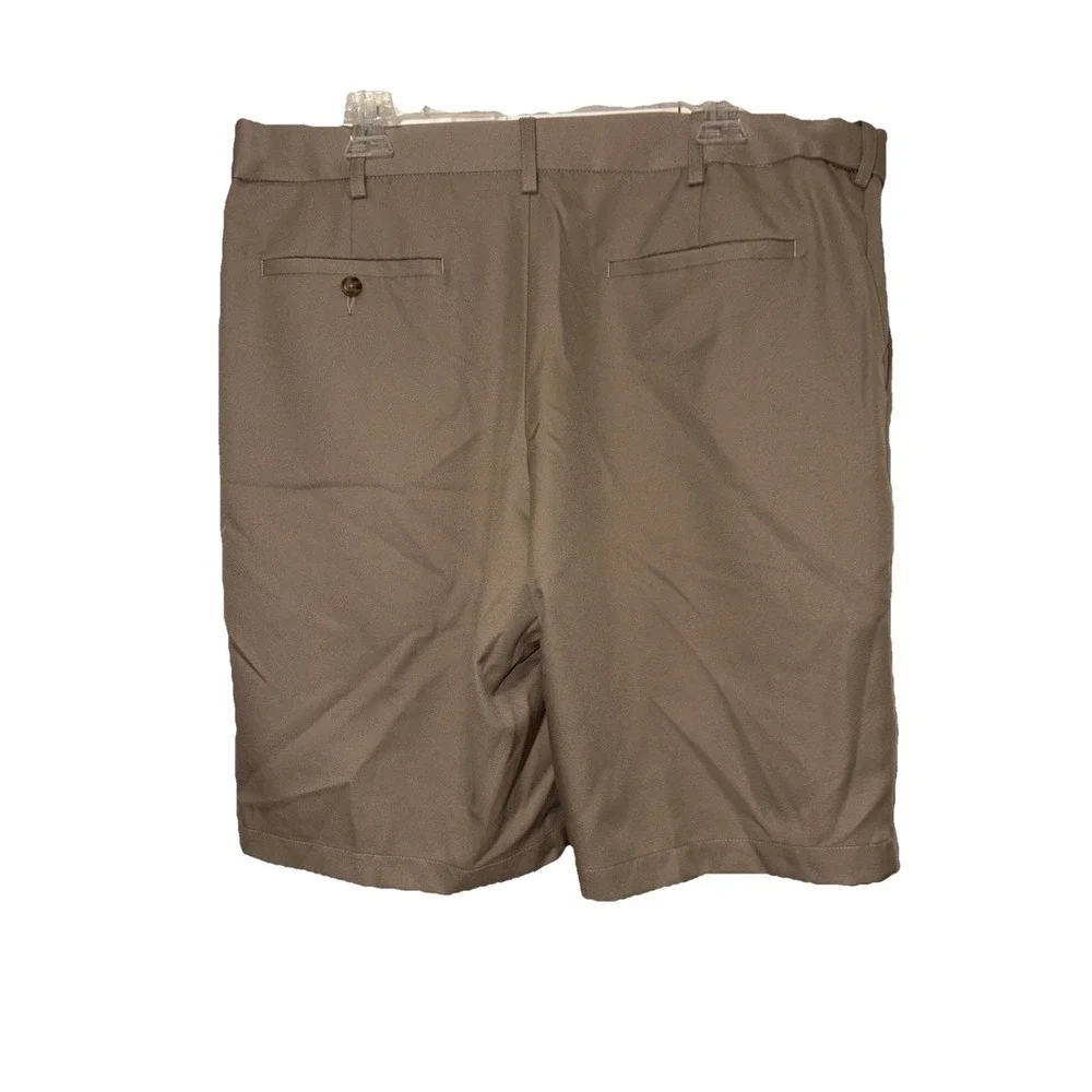 Grand Slam Men's Shorts Size 38 Flat Front Tan Golf Activewear‎ Casual wear Gift